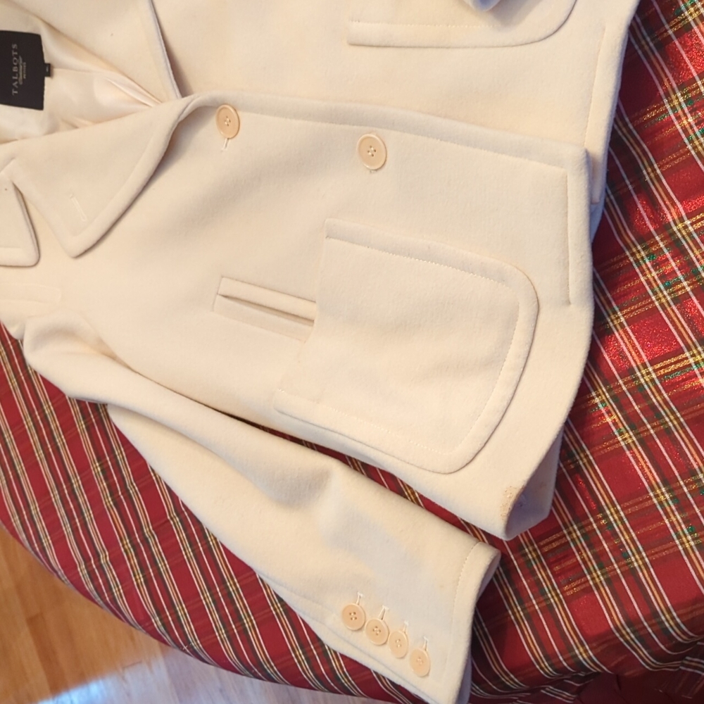 Talbot's White Winter Blazer Jacket - image 2